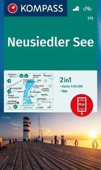 Neziderské jezero 1:50 000 / turistická mapa KOMPASS 215