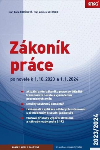 Zákoník práce po novele k 1.10.2023 a 1.1.2024 – sešit