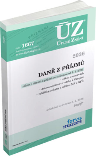 ÚZ 1667 Daně z příjmů