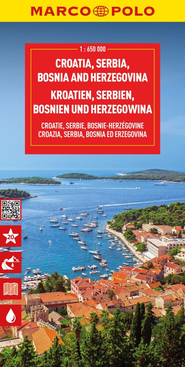Chorvatsko, Srbsko, Bosna a Hercegovina 1:650 000 / automapa