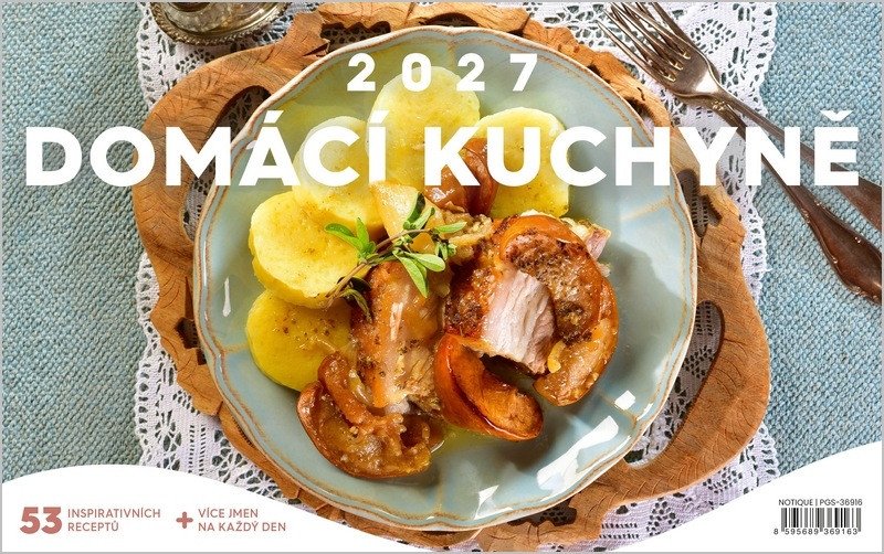 Kalendář 2027 stolní: Domácí kuchyně, 23,1 x 14,5 cm