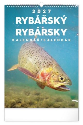 Kalendář 2027 nástěnný: Rybářský - Rybársky CZ/SK, 33 x 46 cm