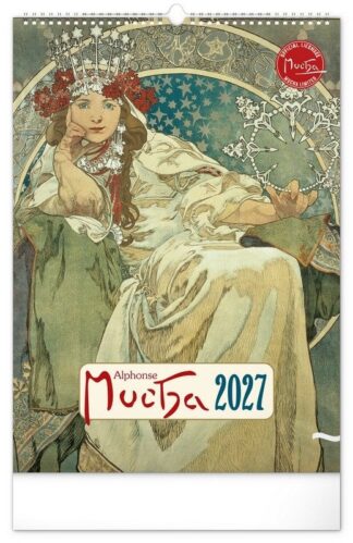 Kalendář 2027 nástěnný: Alfons Mucha, 33 x 46 cm