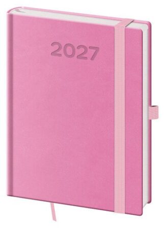 Diář 2027 týdenní B6 Print Pop - růžová