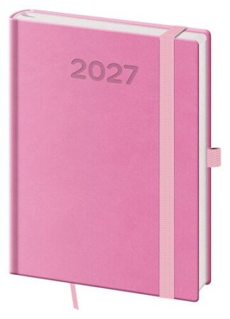 Diář 2027 denní B6 Print Pop - růžová