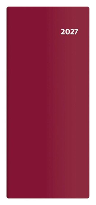 Diář 2027 kapesní - Torino měsíční - bordó