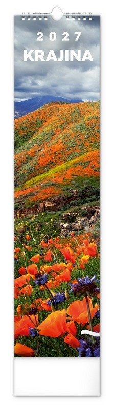 Kalendář 2027 nástěnný: Krajina, 12 x 48 cm